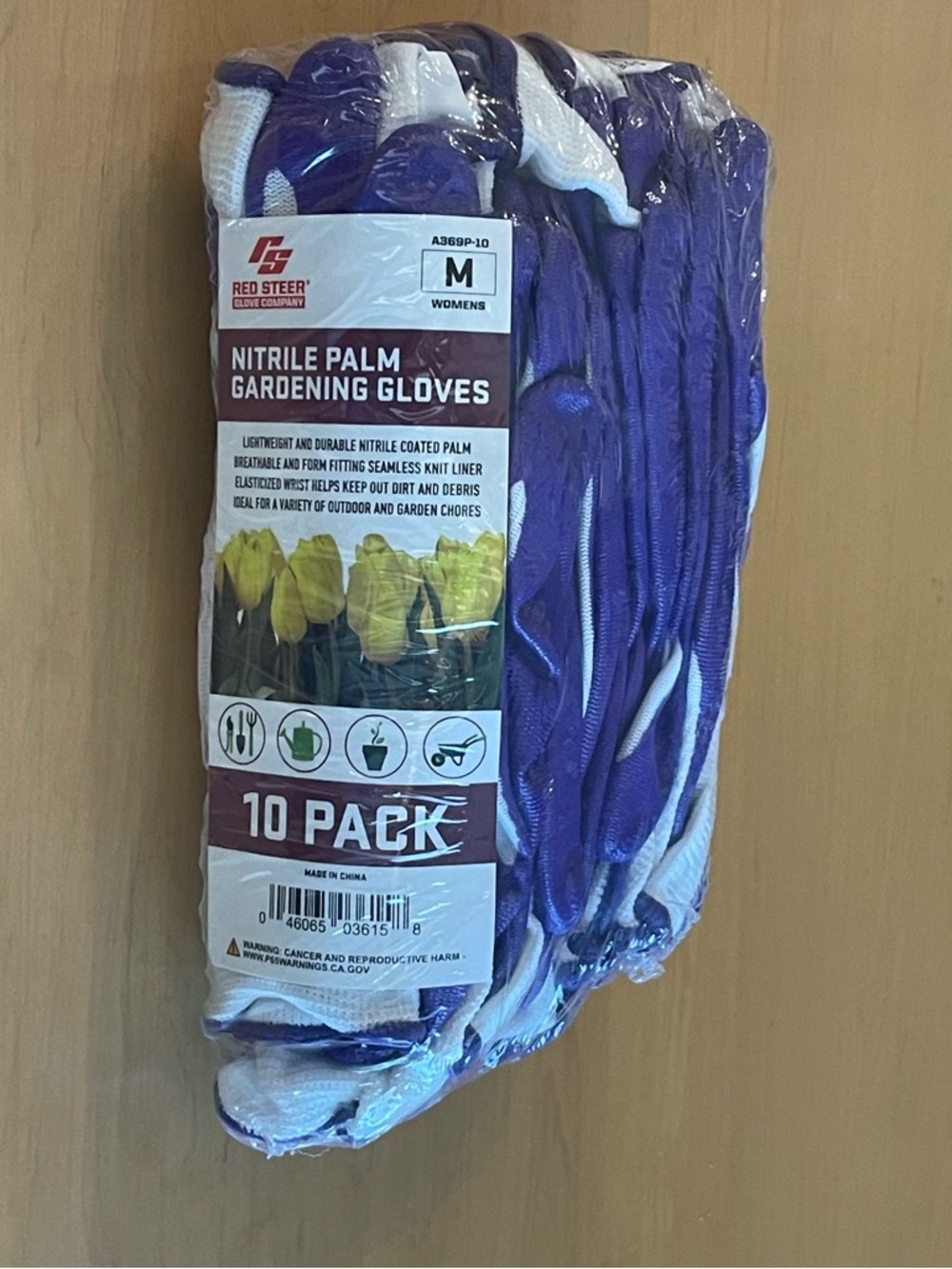 NWT - RED STEER FLOWERTOUCH GARDEN GLOVES - QTY 10 PAIRS